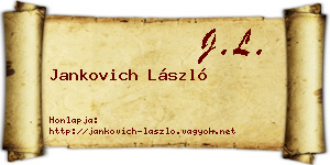 Jankovich László névjegykártya