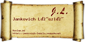 Jankovich László névjegykártya