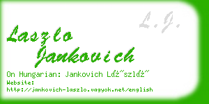 laszlo jankovich business card